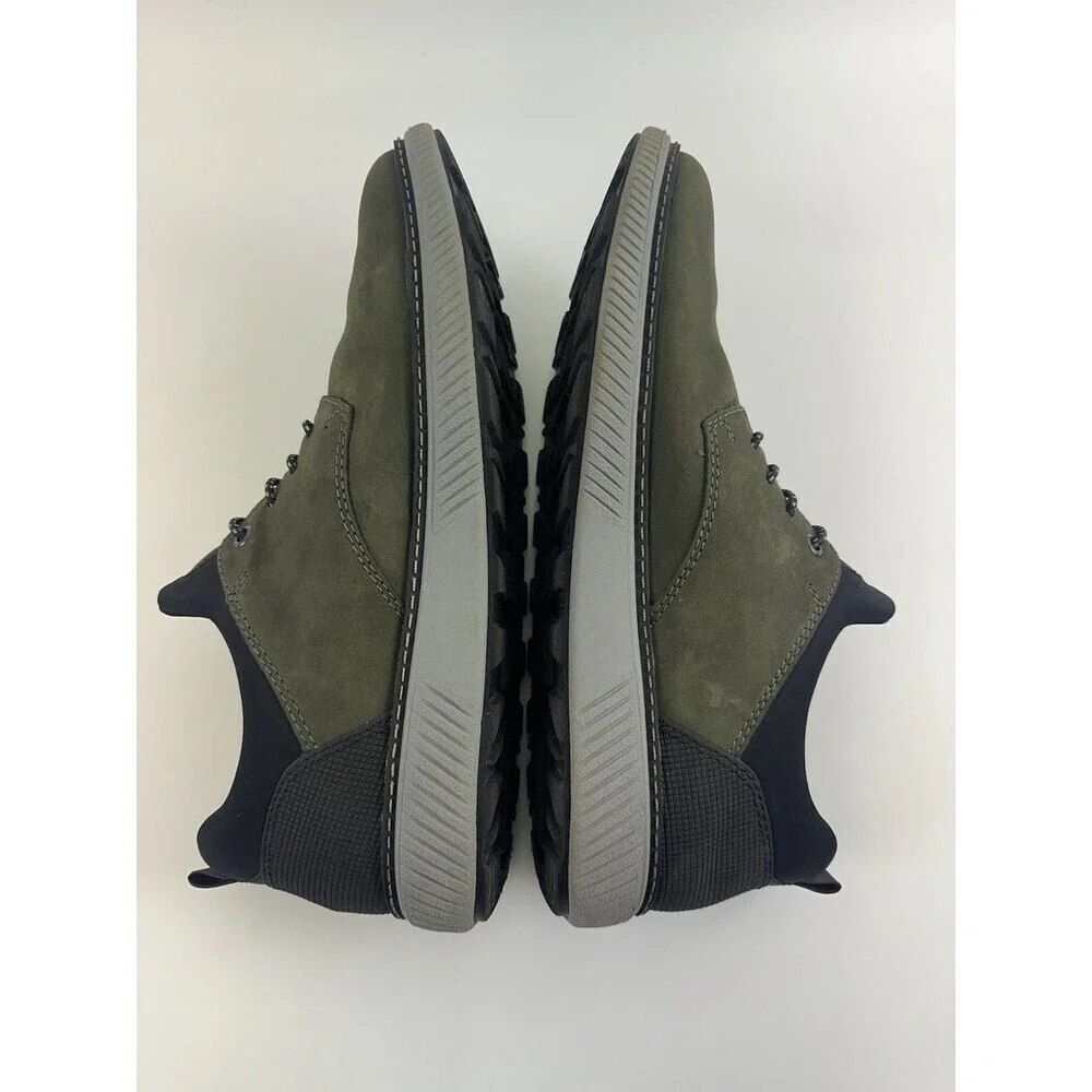 Rieker Stan 60 Slip‎ On Sneaker Green Suede Moor Schwartz Lightweight Men 46 12
